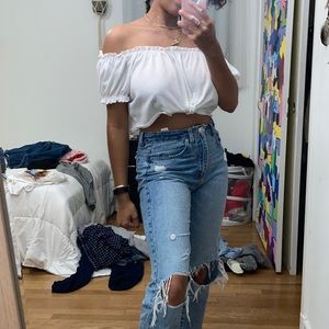 off the shoulder top